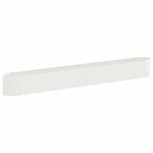 vidaXL Cama de Jard&iacute;n Elevada Blanco 380 x 40 x 40 cm Acero