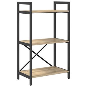 vidaXL Estante de libros 3 niveles 56 x 34 x 96 cm Roble Sonoma