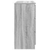 vidaXL Aparador de madera de ingenier&iacute;a gris sonoma 100x35x76 cm