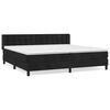 vidaXL Cama box spring con colch&oacute;n terciopelo negro 200x200 cm