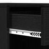 vidaXL Gabinete de Cosm&eacute;ticos con caj&oacute;n Roble Negro 80 x 40 x 75 cm