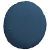 vidaXL Cojines para asiento 2 pcs Azul Ø50 x 19 cm tela