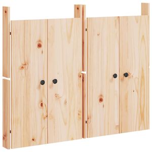 vidaXL Puertas de cocina exterior MEPPEL 2 uds madera maciza pino 50x9x82 cm