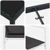 vidaXL Conjunto de Comedor de Jardín 5 pcs Blanco Textileno y acero