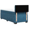 vidaXL Cama box spring con colch&oacute;n terciopelo azul 90x200 cm