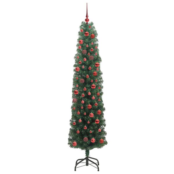 vidaXL &Aacute;rbol de Navidad artificial Verde 180 cm PVC, Acero y Pl&aacute;stico