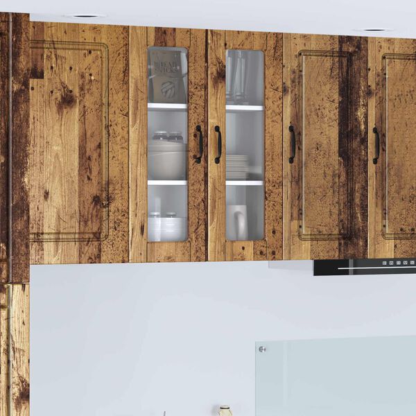 vidaXL Mueble de Cocina con estante Madera vieja 60 x 31 x 80 cm