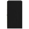 vidaXL Aparador LED Roble Negro 41 x 37 x 67 cm Madera de ingenier&iacute;a