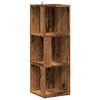vidaXL Mueble esquina madera contrachapada madera antigua 33x33x100 cm