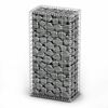 vidaXL Cesta para muro de gaviones de alambre galvanizado 100x50x30 cm