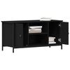 vidaXL Gabinete de TV Roble negro 100 x 40 x 50 cm