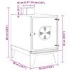 vidaXL Estufa de camping de acero corten 35x50x60 cm