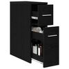 vidaXL Juego de muebles de ba&ntilde;o Roble Negro 22 x 44 x 61.5 cm
