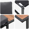 vidaXL Conjunto de sof&aacute;s de jard&iacute;n 2 pcs Antracita Acero