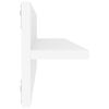 vidaXL Estante de pared 4 uds madera contrachapada blanco 60x11,5x18cm