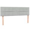 vidaXL Cama box spring con colch&oacute;n terciopelo gris claro 140x210 cm