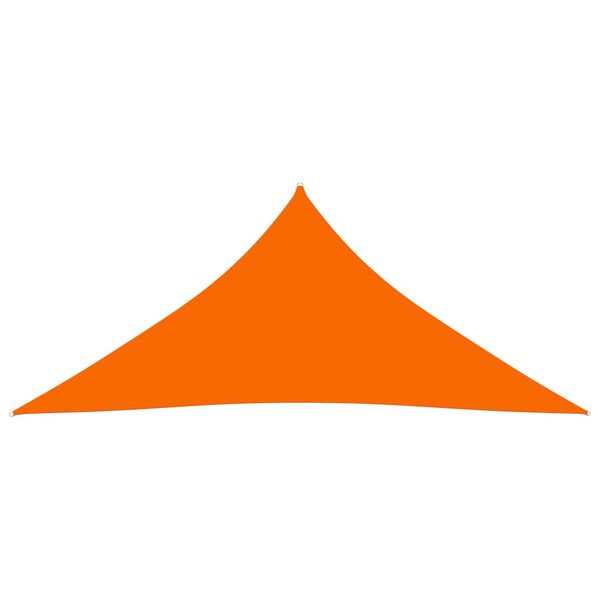 vidaXL Toldo de vela triangular tela Oxford naranja 3x3x3 m