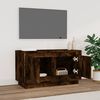 vidaXL Mueble para TV madera contrachapada roble ahumado 80x35x45 cm