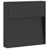 vidaXL L&aacute;mpara de pared LED de exterior aluminio fundido negro
