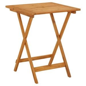 vidaXL Mesa plegable de jard&iacute;n de madera maciza de acacia 60x60x75 cm