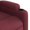 vidaXL Sill&oacute;n reclinable el&eacute;ctrico tela rojo tinto