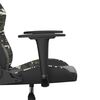 vidaXL Silla gaming cuero sint&eacute;tico negro y camuflaje