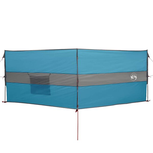 vidaXL Cortaviento de camping impermeable azul 344x120 cm