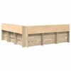 vidaXL Cama con Estanter&iacute;a con cabecera Roble Sonoma 180 x 200 cm