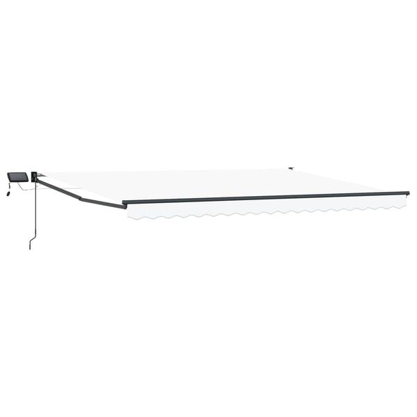 vidaXL Toldo manual retr&aacute;ctil con LEDs 4 x 2 m