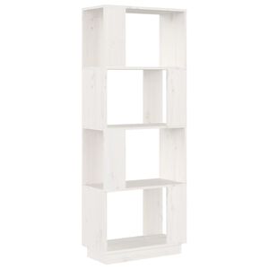 vidaXL Estanter&iacute;a/divisor de espacios madera pino blanco 51x25x132 cm