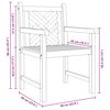vidaXL Silla de Jard&iacute;n 2 pcs 60 x 58 x 90 cm Madera de teca maciza