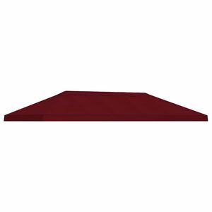 vidaXL Funda de toldo de gazebo 6 x 3 m Burdeos Poli&eacute;ster 190