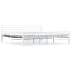 vidaXL Estructura de cama sin colch&oacute;n metal blanco 200x200 cm
