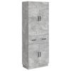 vidaXL Juego de armarios 2 pcs Gris Hormig&oacute;n Madera de ingenier&iacute;a
