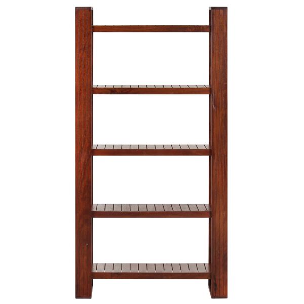 vidaXL Librer&iacute;a de madera maciza de acacia marr&oacute;n miel 85x30x166 cm