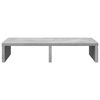 vidaXL Soporte de pantalla madera ingeniería gris hormigón 50x27x10 cm