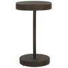vidaXL Mesa de jard&iacute;n de rat&aacute;n sint&eacute;tico marr&oacute;n 60,5x106 cm