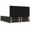 vidaXL Cama tipo Box Spring con colch&oacute;n Negro 180 x 200 cm tela