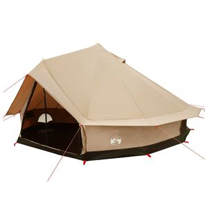 vidaXL Tienda Familiar 10 personas Crema Algod&oacute;n Sint&eacute;tico