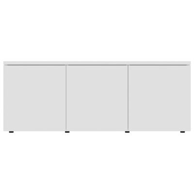 vidaXL Mueble para TV madera contrachapada blanco 80x34x30 cm