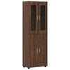 vidaXL Aparador alto FLORIN 60 x 35 x 182 cm Roble Marr&oacute;n