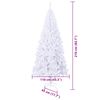 vidaXL &Aacute;rbol de Navidad artificial con 300 LED 210 cm PVC y Acero