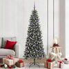vidaXL &Aacute;rbol de Navidad artificial Verde 210 cm PVC, Pl&aacute;stico y Acero
