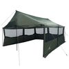 vidaXL Tienda Familiar con techo Verde ej&eacute;rcito 450 x 400 x 265 cm