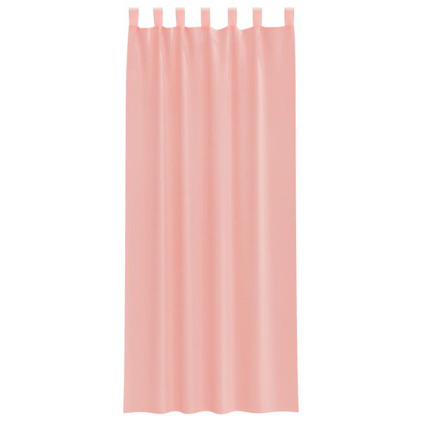 vidaXL Cortinas de gasa con trabillas 2 uds rosa 140x260 cm