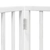 vidaXL Puerta de perros plegable 12 paneles madera &aacute;lamo blanca 600 cm
