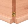 vidaXL Tablero mesa madera roble tratada marr&oacute;n claro 180x60x(2-4) cm