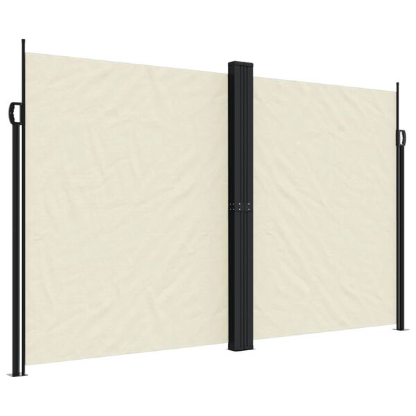 vidaXL Toldo lateral retr&aacute;ctil crema 200x1200 cm