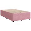 vidaXL Cama box spring con colch&oacute;n terciopelo rosa 120x200 cm