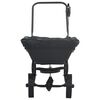 vidaXL Esparcidor Negro 82 x 46 x 75 cm PVC y Acero